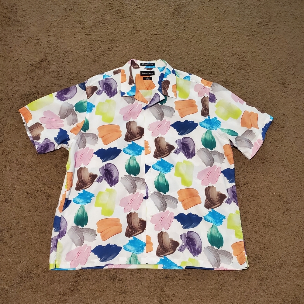 Mens short sleeve botton up shirt